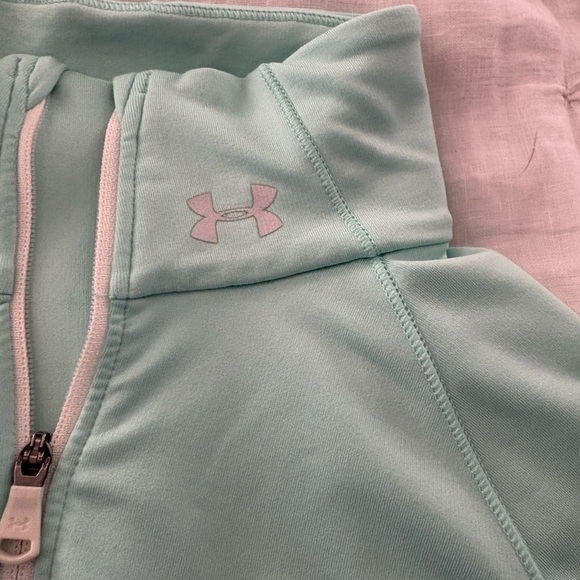 Under Armour Mint Green Half-Zip Hoodie - Picture 2 of 4